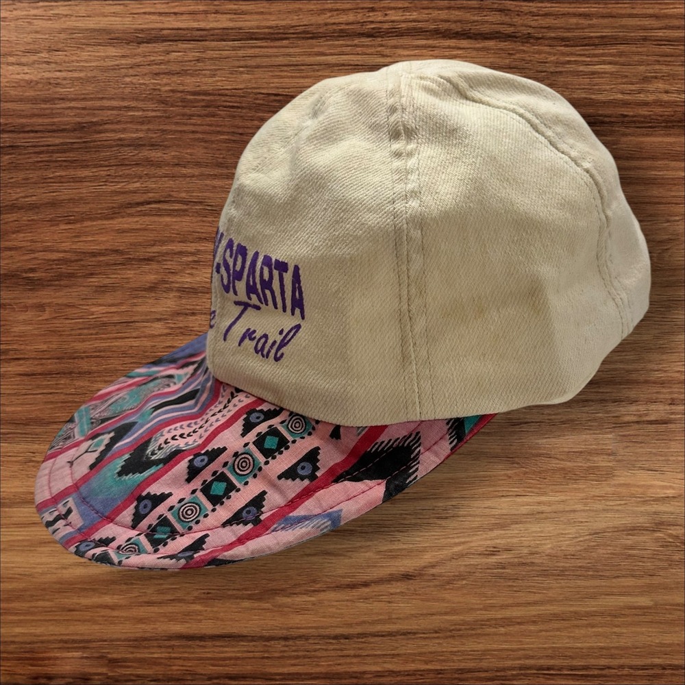 Elroy‎ Sparta State Trail Hat Aztec Print Cap Novelty Souvenir vintage - Picture 3 of 6